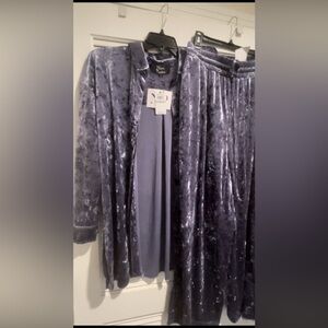Velvet Pant Suit/ New with tags